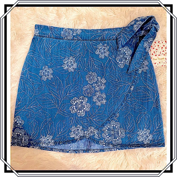 Free People wrap mini skirt (NWT) - Picture 3 of 9